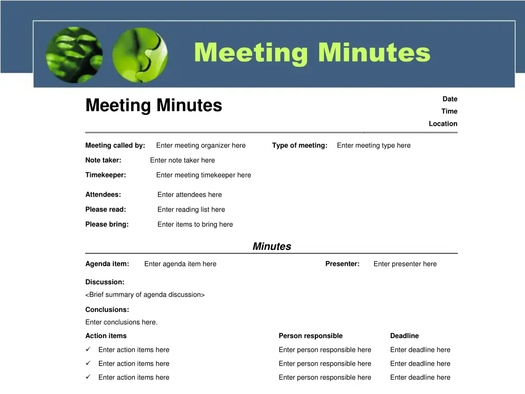 meeting minutes