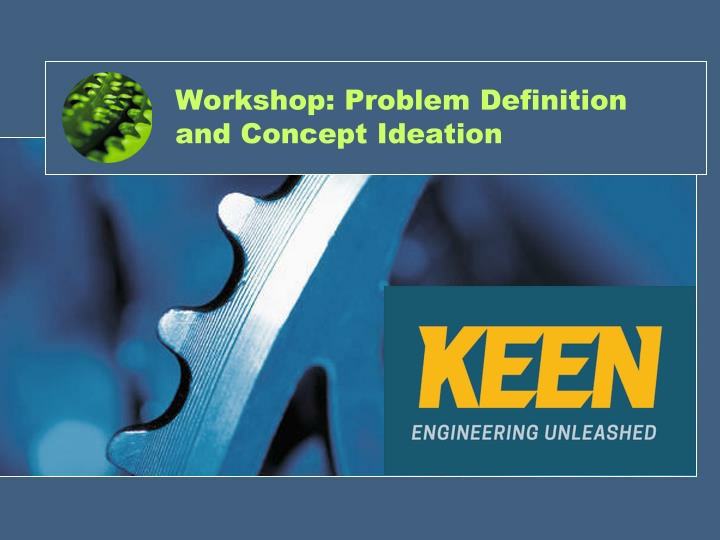 workshop problem definition and concept ideation