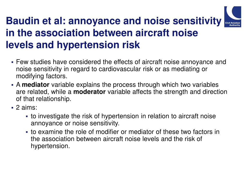 baudin et al annoyance and noise sensitivity