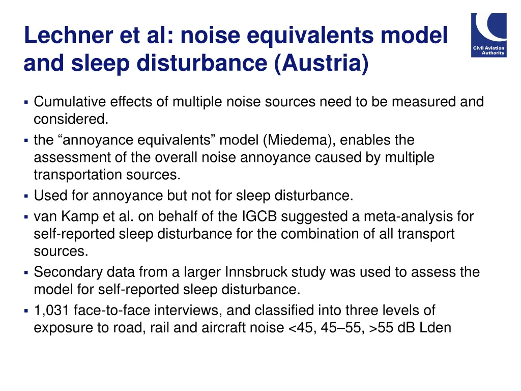 lechner et al noise equivalents model and sleep