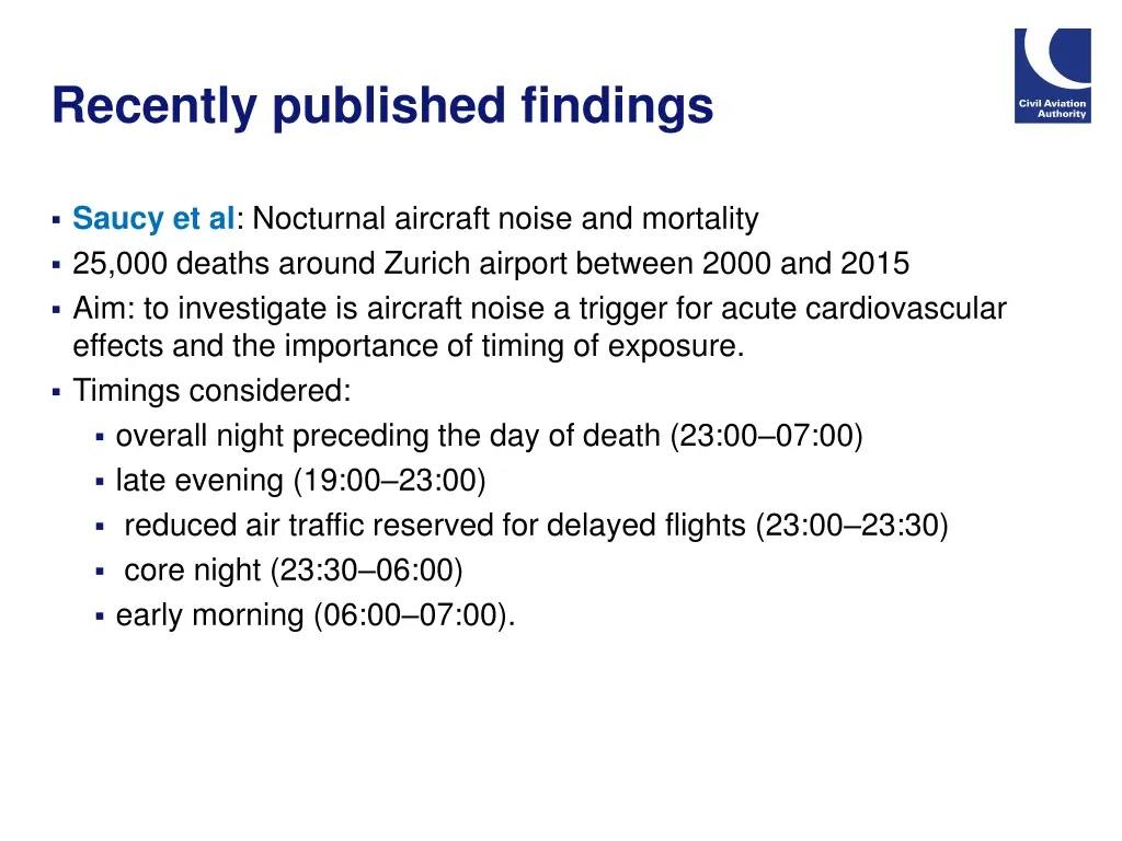 recently published findings