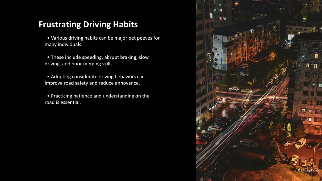 frustrating driving habits