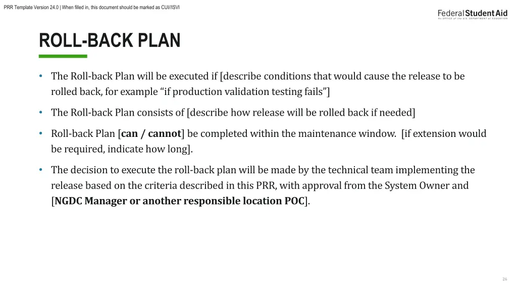 prr template version 24 0 when filled in this 25