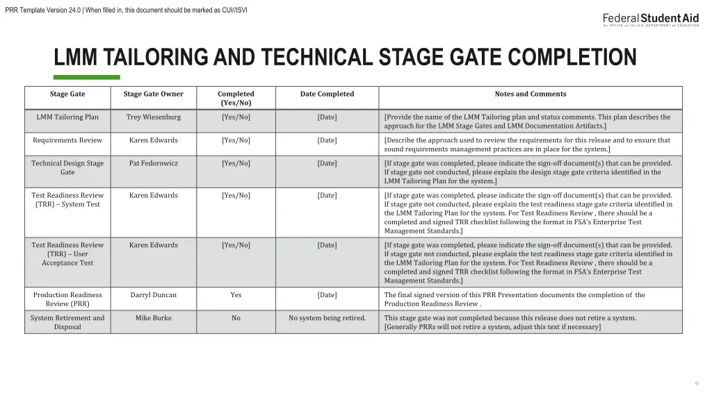 prr template version 24 0 when filled in this 8