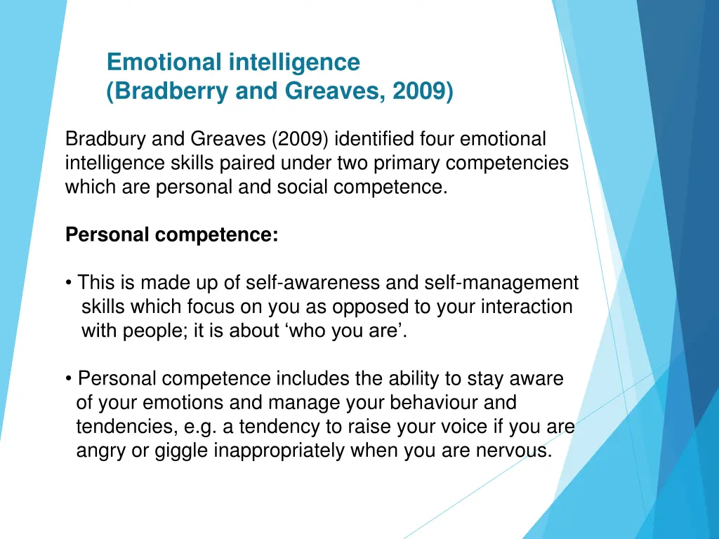 emotional intelligence bradberry and greaves 2009