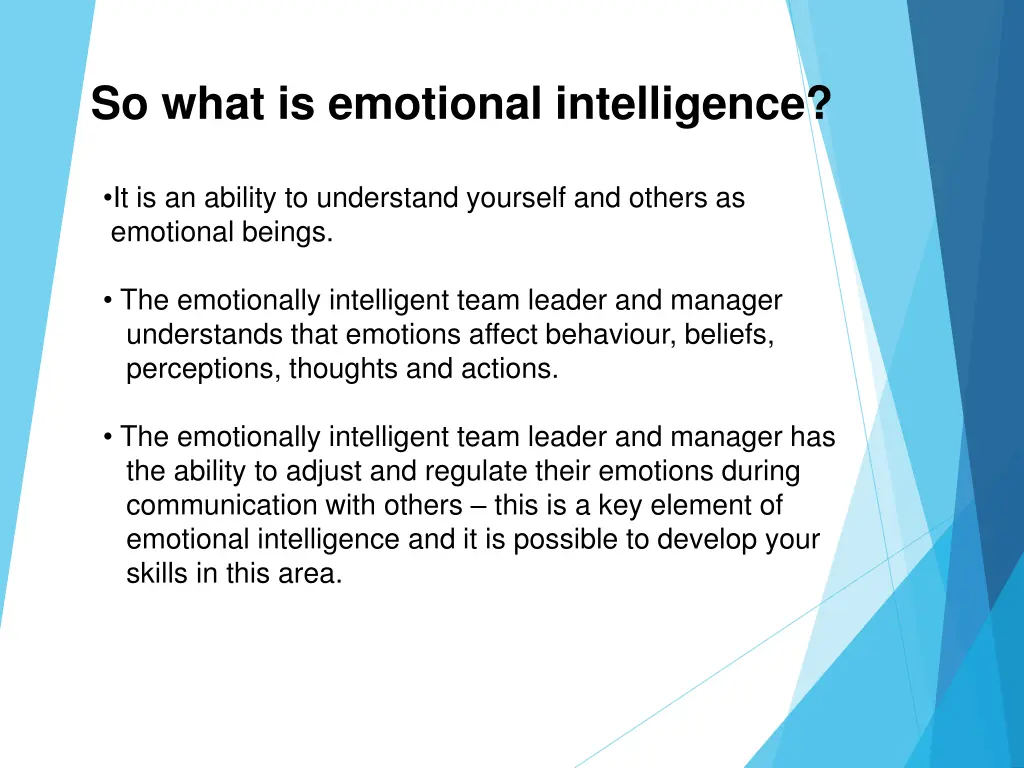 so what is emotional intelligence