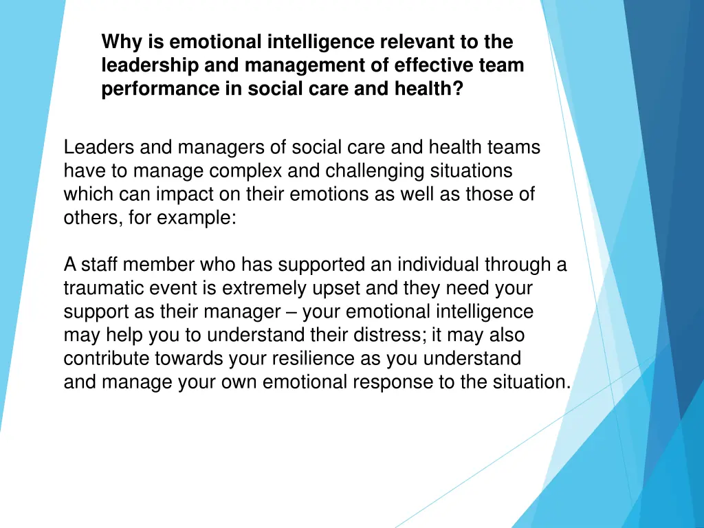 why is emotional intelligence relevant 2