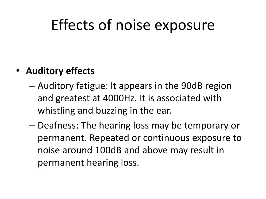 effects of noise exposure 1