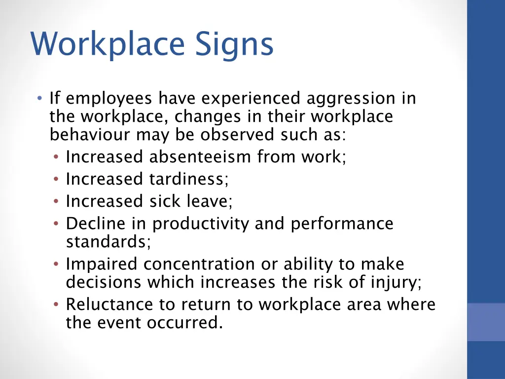 workplace signs