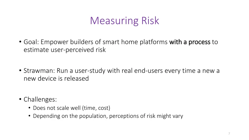 measuring risk