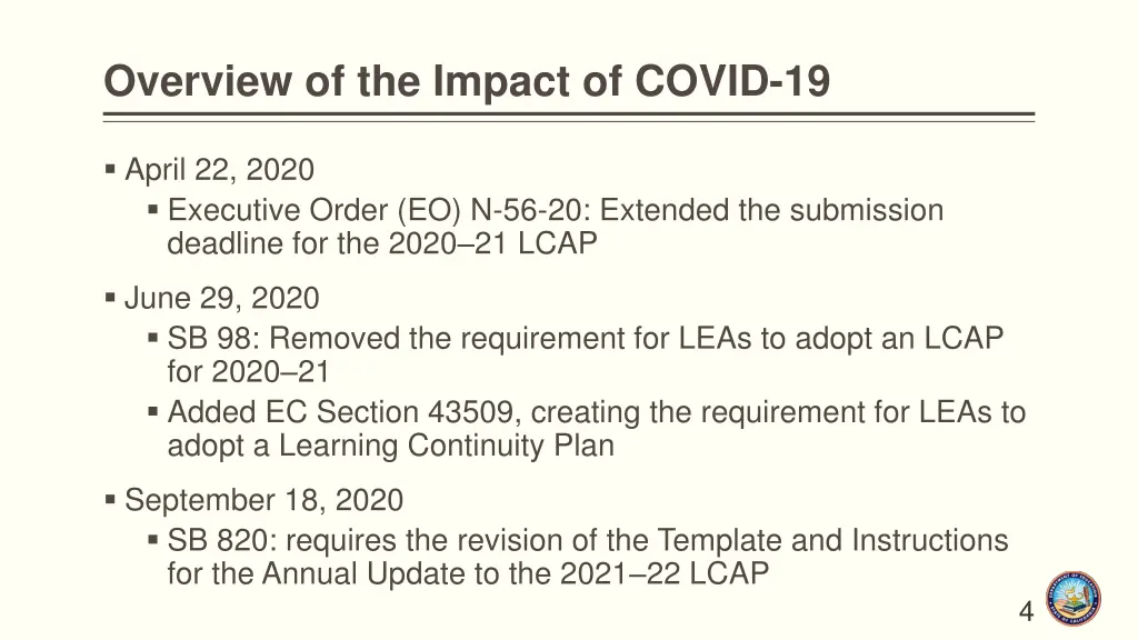 overview of the impact of covid 19