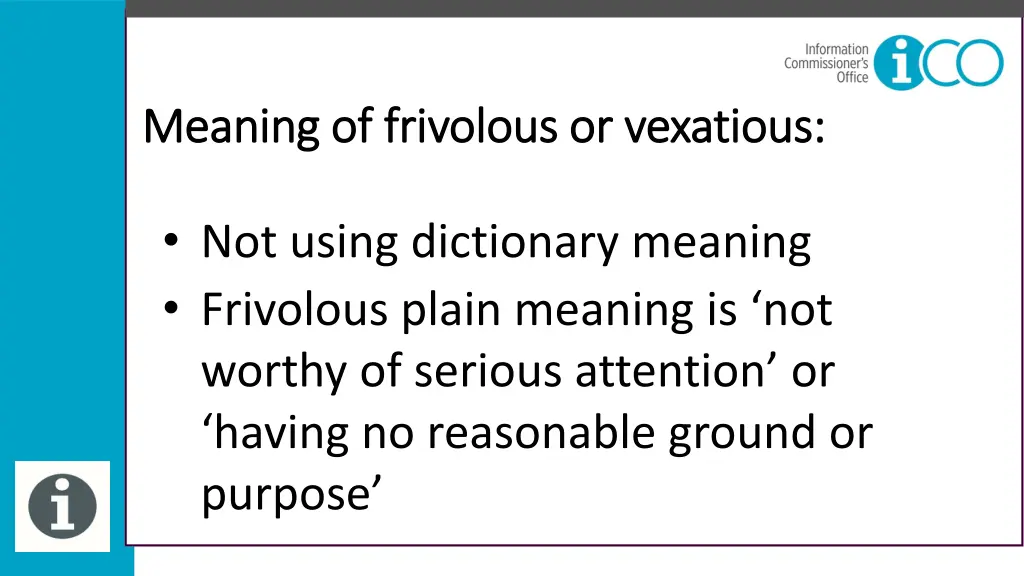 meaning of frivolous or vexatious meaning 1