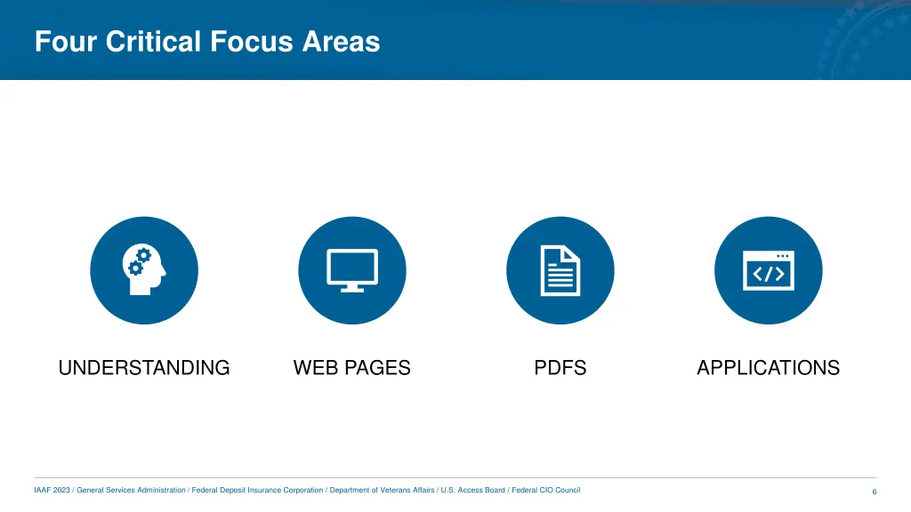 four critical focus areas