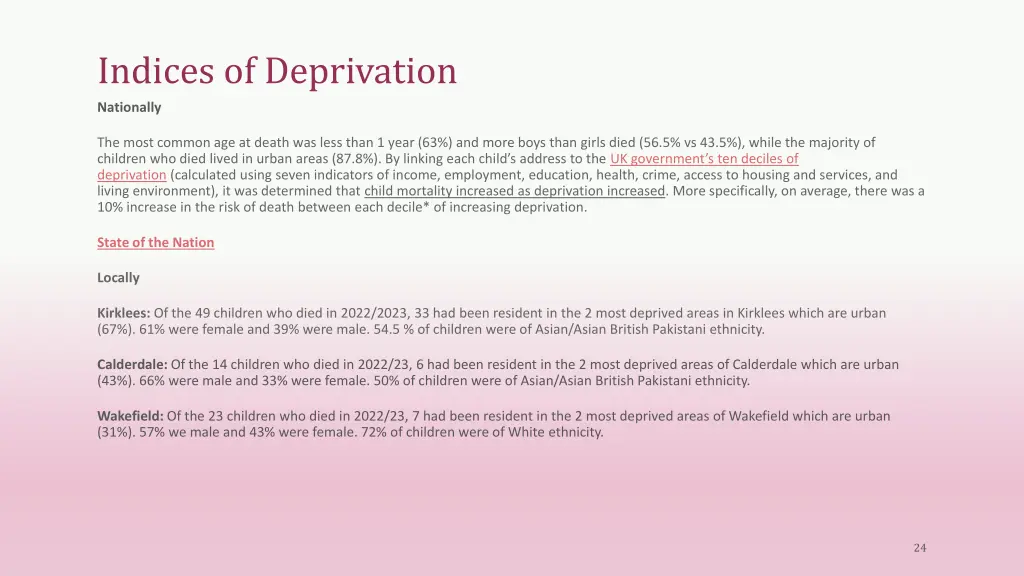 indices of deprivation