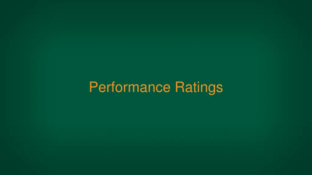 performance ratings