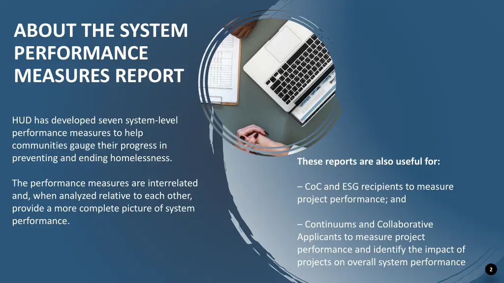 about the system performance measures report