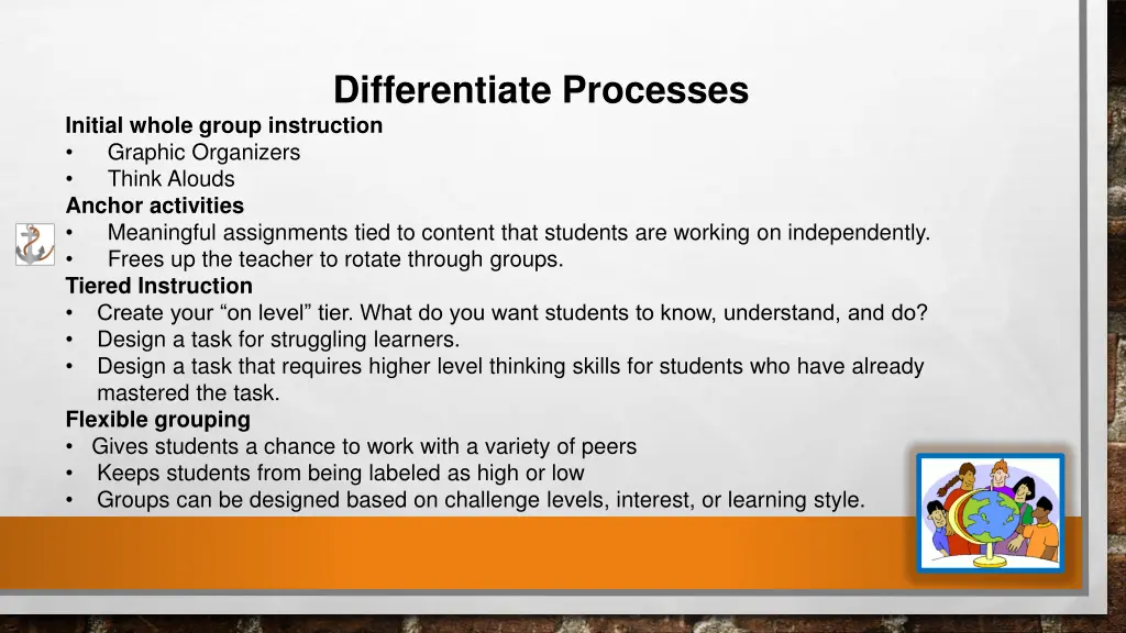 differentiate processes