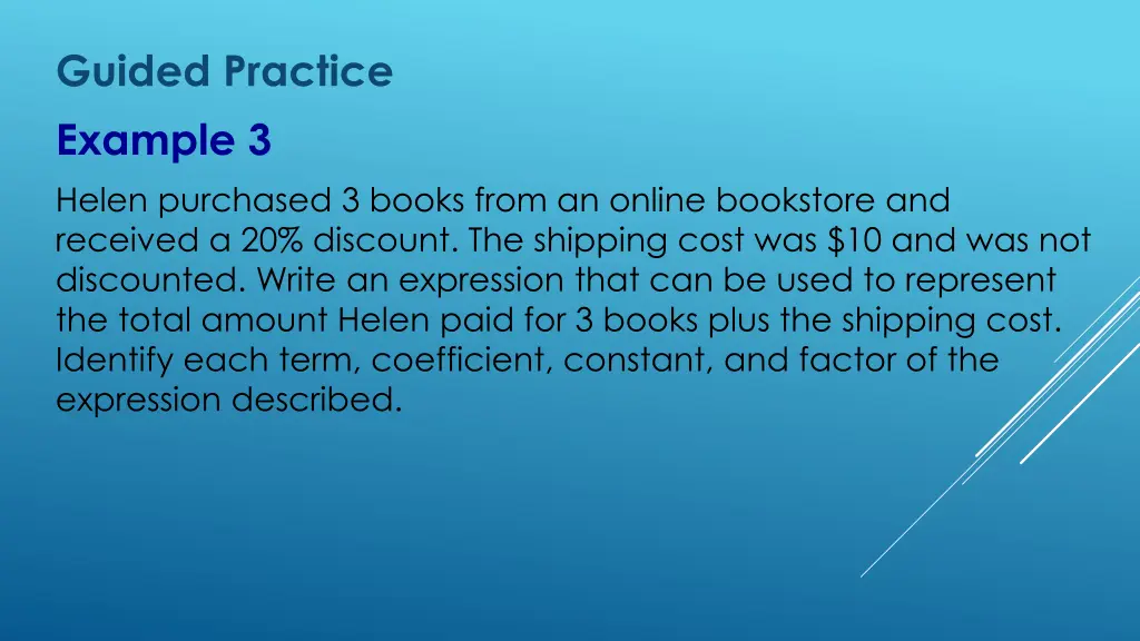 guided practice example 3 helen purchased 3 books