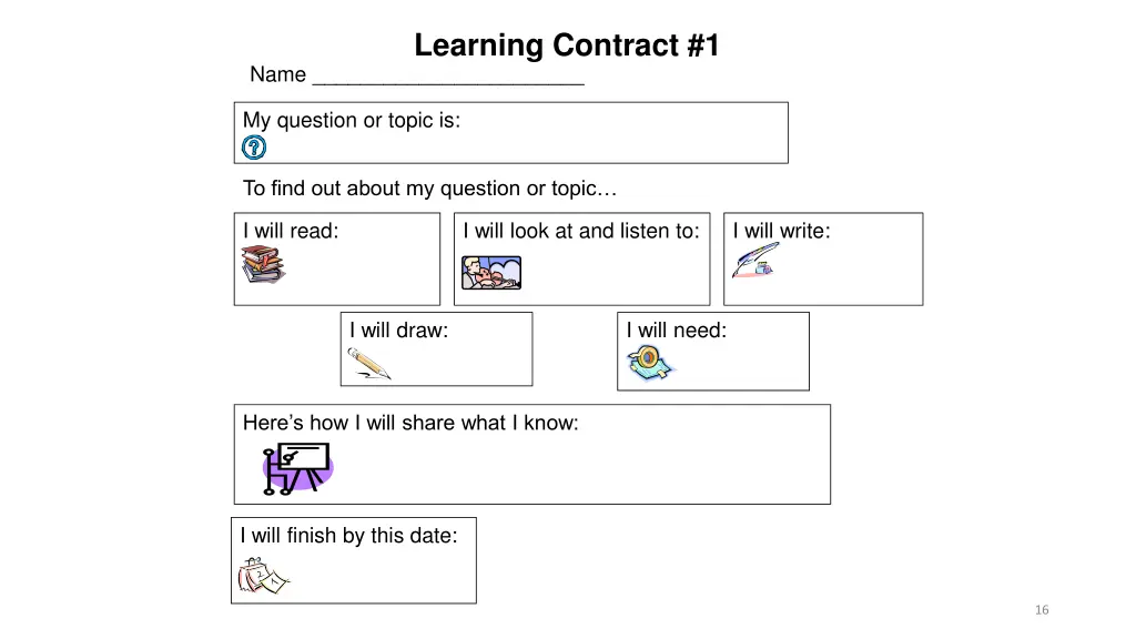 learning contract 1