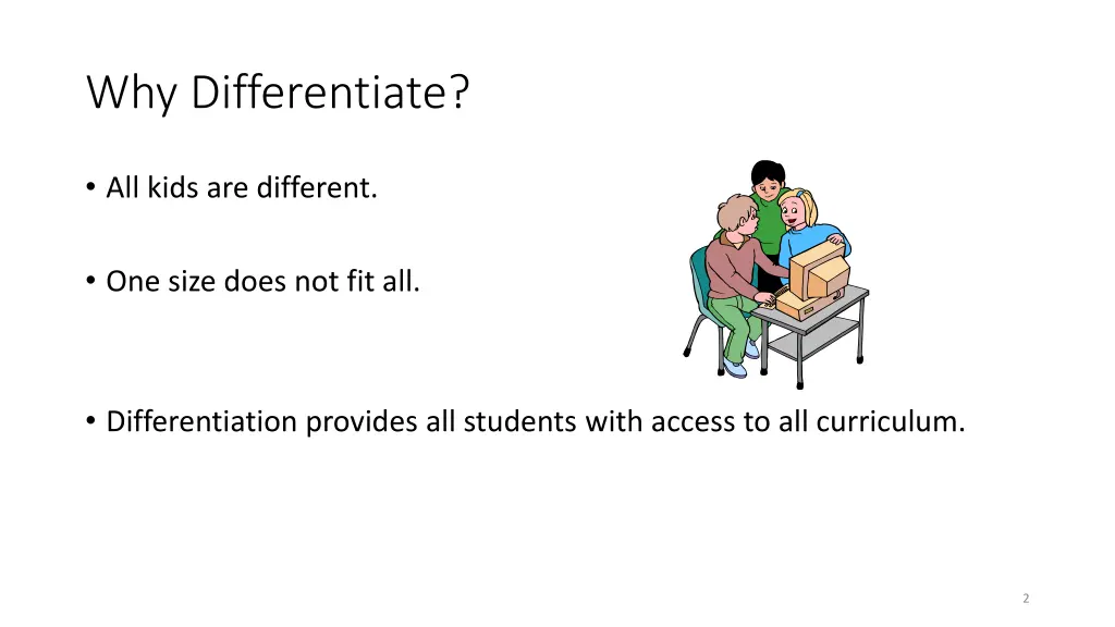 why differentiate