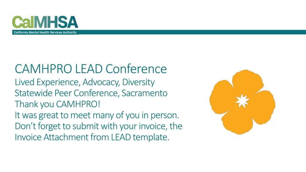 camhpro lead conference lived experience advocacy