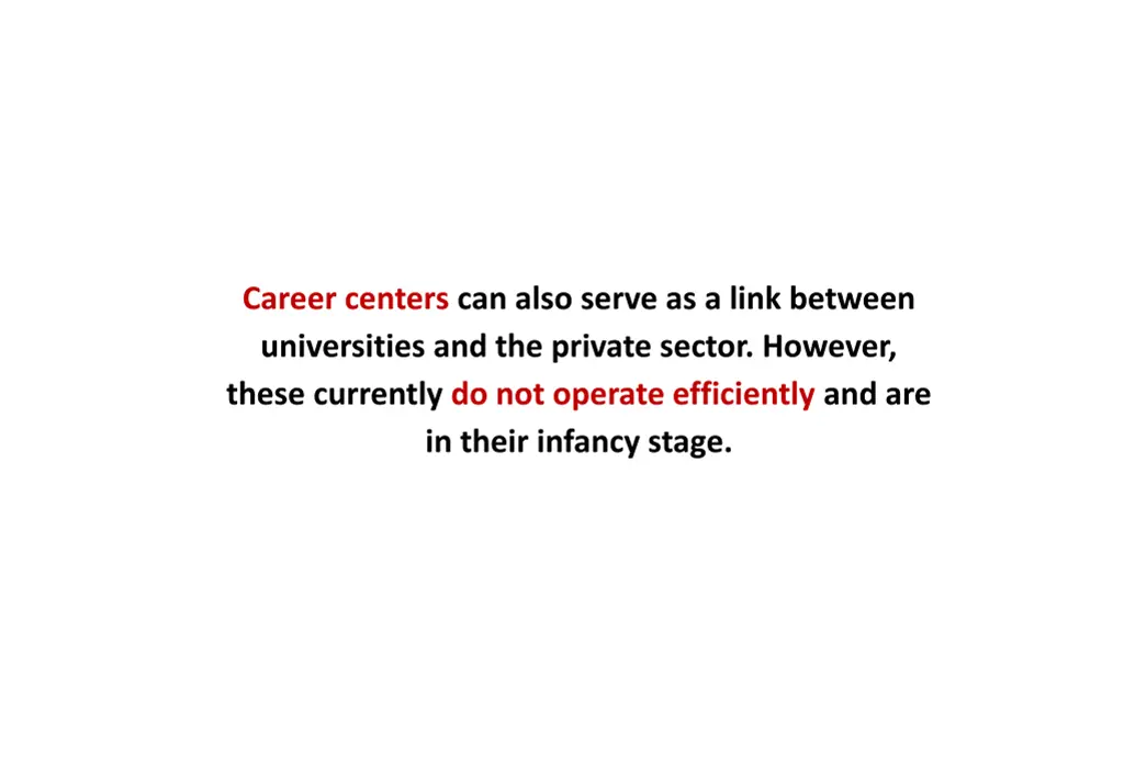 career centers can also serve as a link between