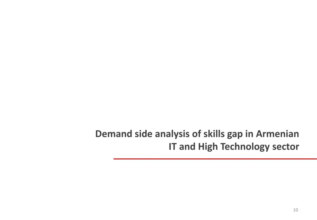 demand side analysis of skills gap in armenian