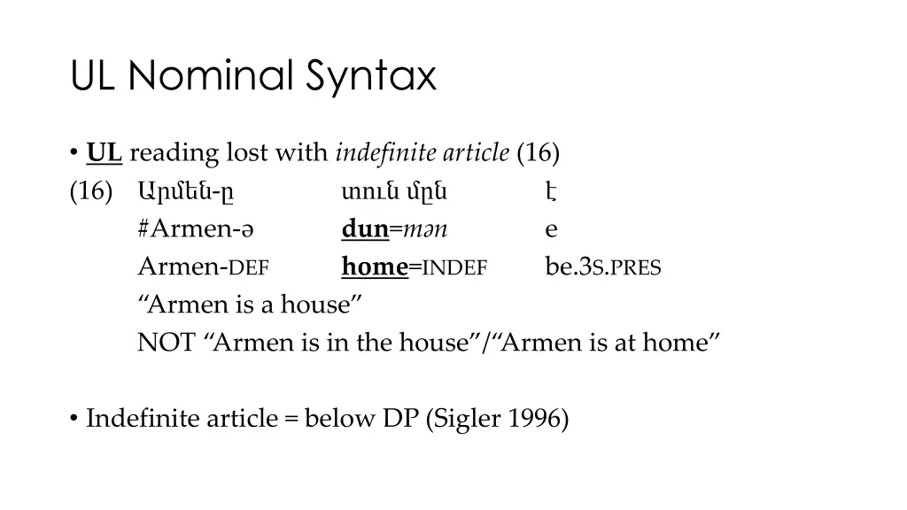 ul nominal syntax 1