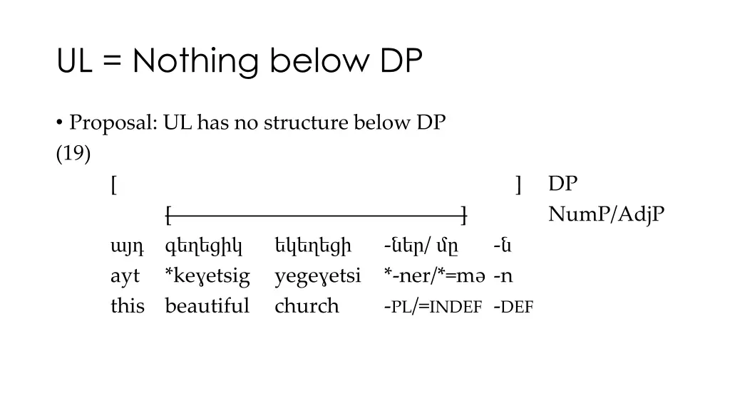 ul nothing below dp