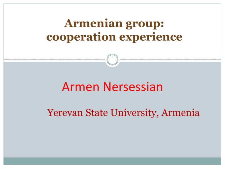 armenian group cooperation experience