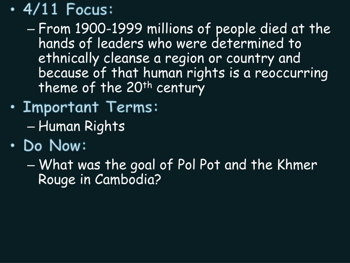 4 11 focus from 1900 1999 millions of people died