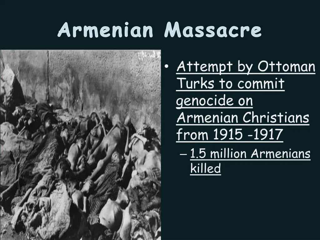 armenian massacre