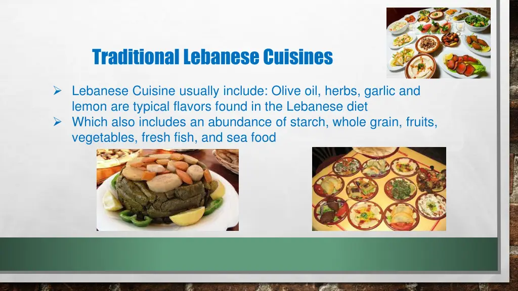 traditional lebanese cuisines