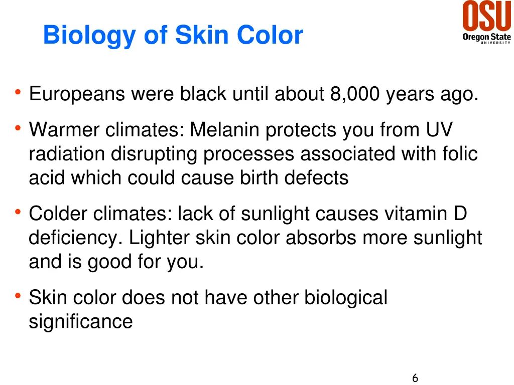 biology of skin color