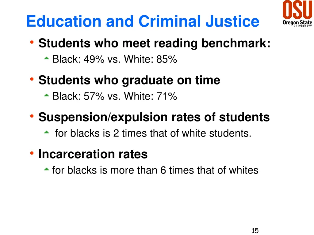 education and criminal justice