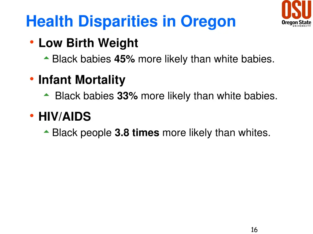 health disparities in oregon