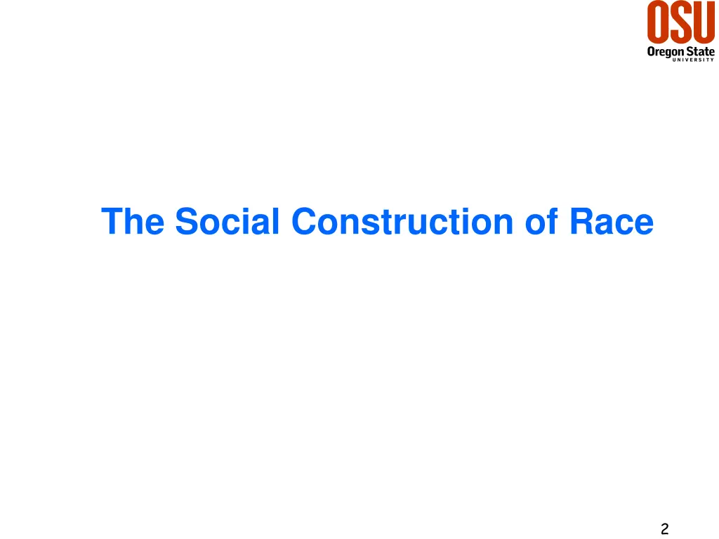 the social construction of race