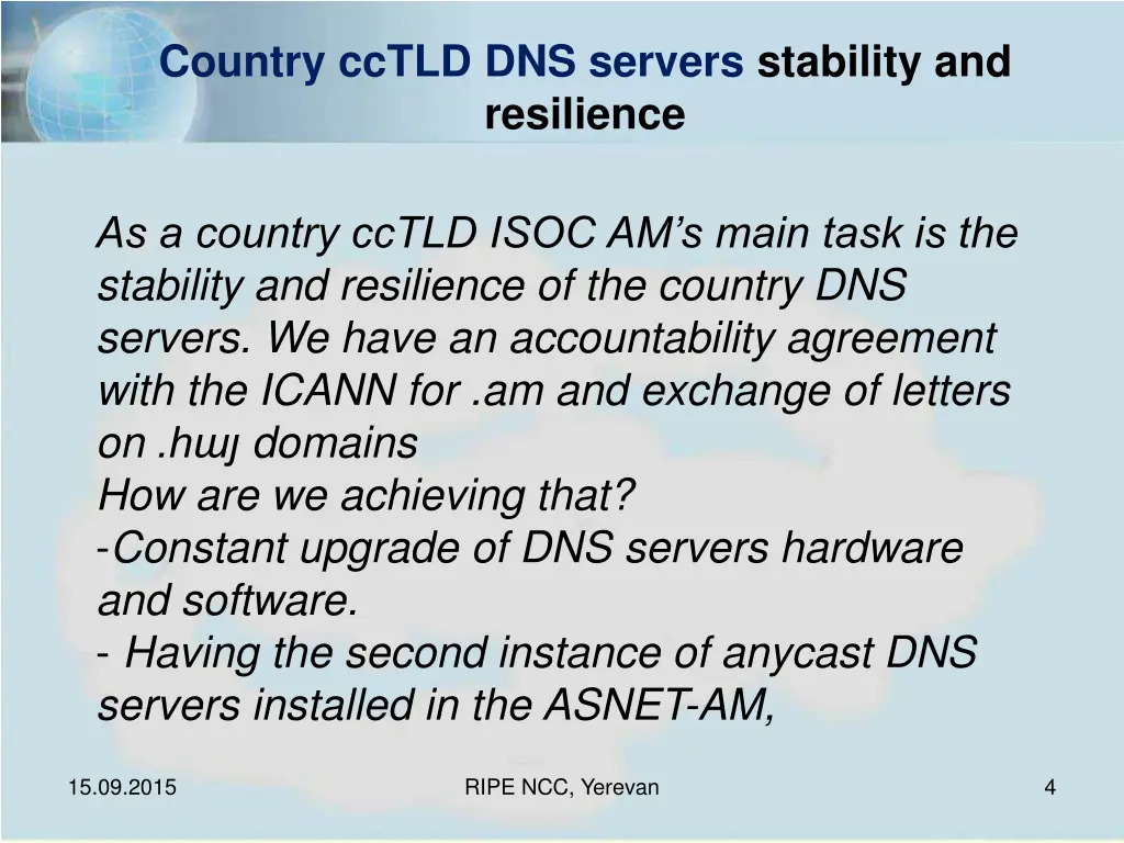 country cctld dns servers stability and resilience