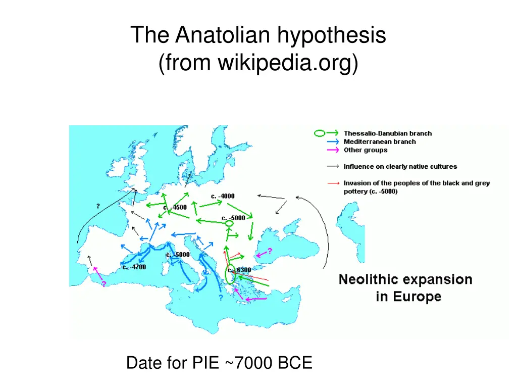 the anatolian hypothesis from wikipedia org