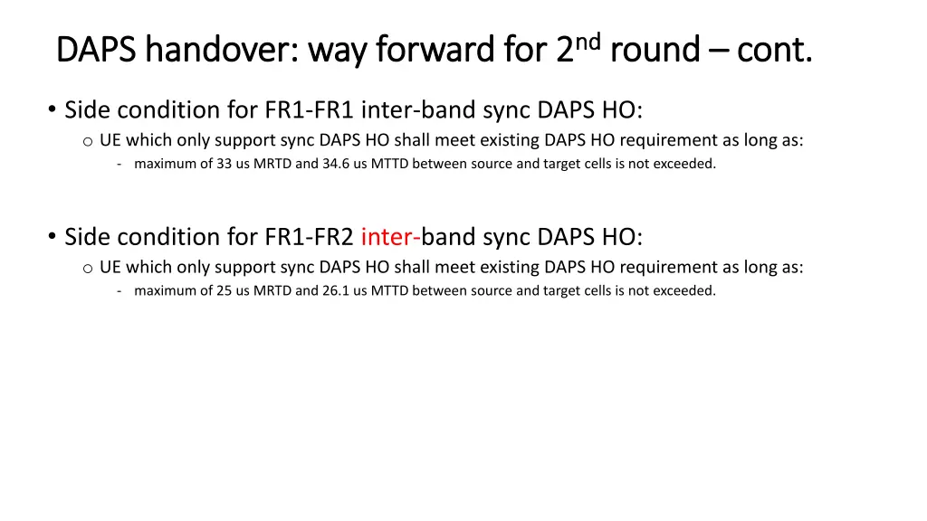 daps handover way forward for 2 daps handover 2