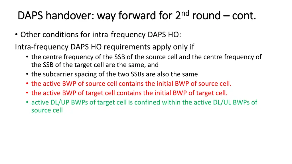 daps handover way forward for 2 daps handover 3