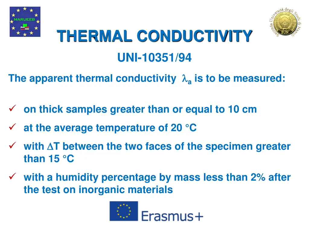 thermal conductivity uni 10351 94