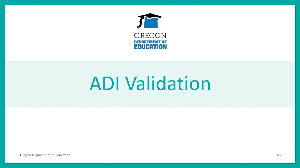 adi validation