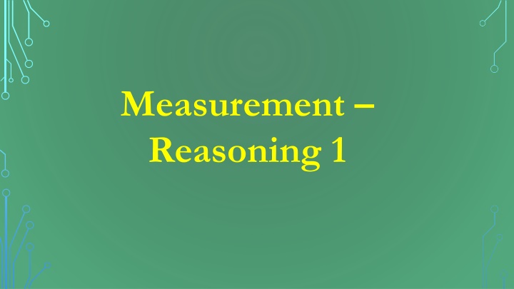 measurement reasoning 1