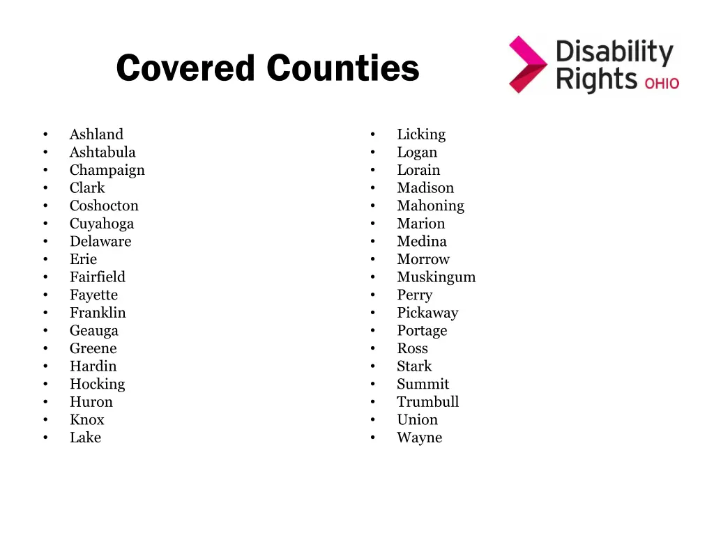 covered counties