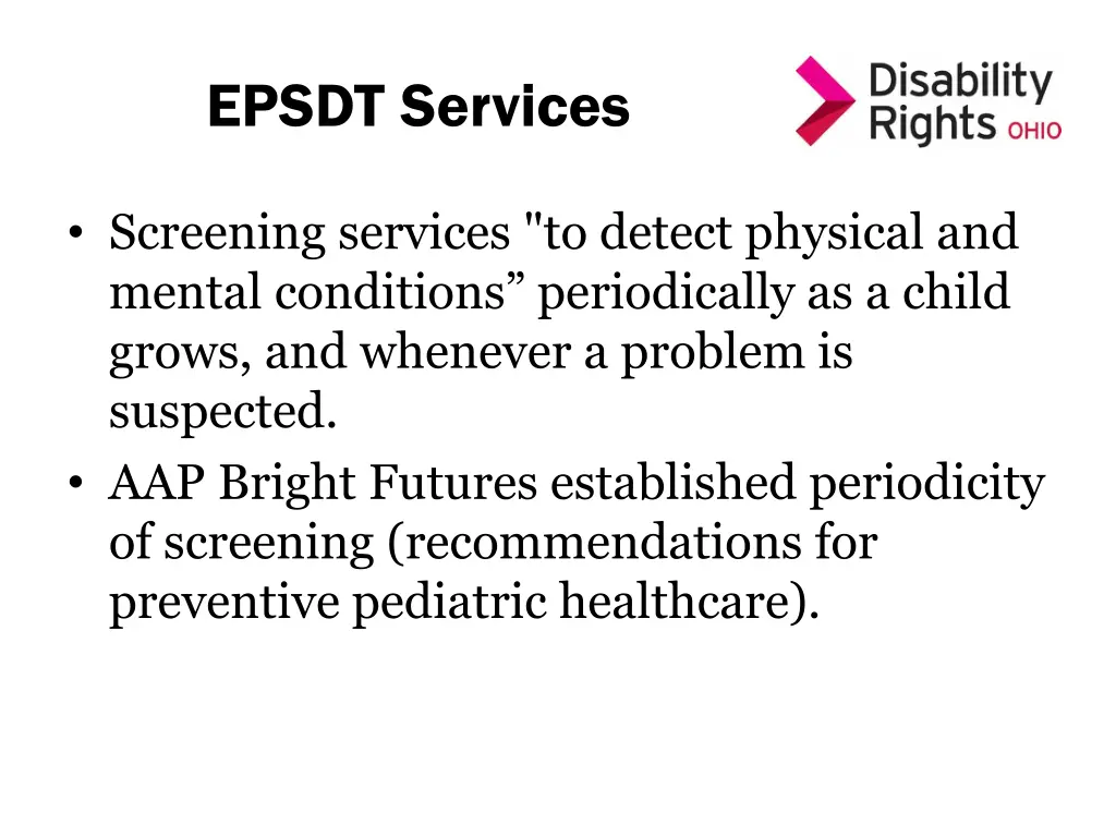 epsdt services