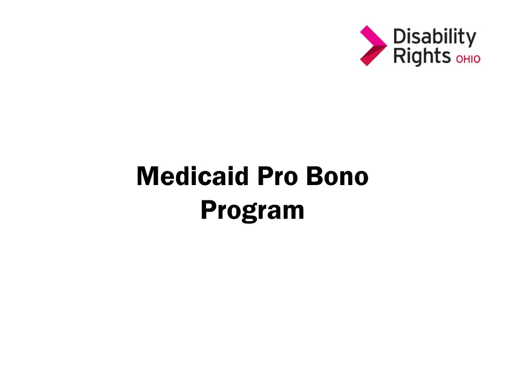 medicaid pro bono program