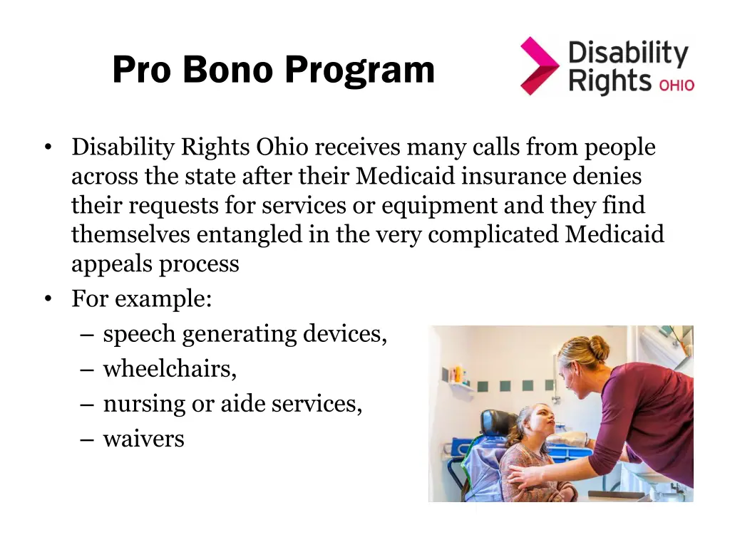 pro bono program