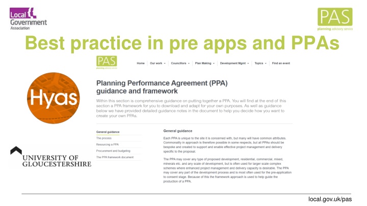 best practice in pre apps and ppas