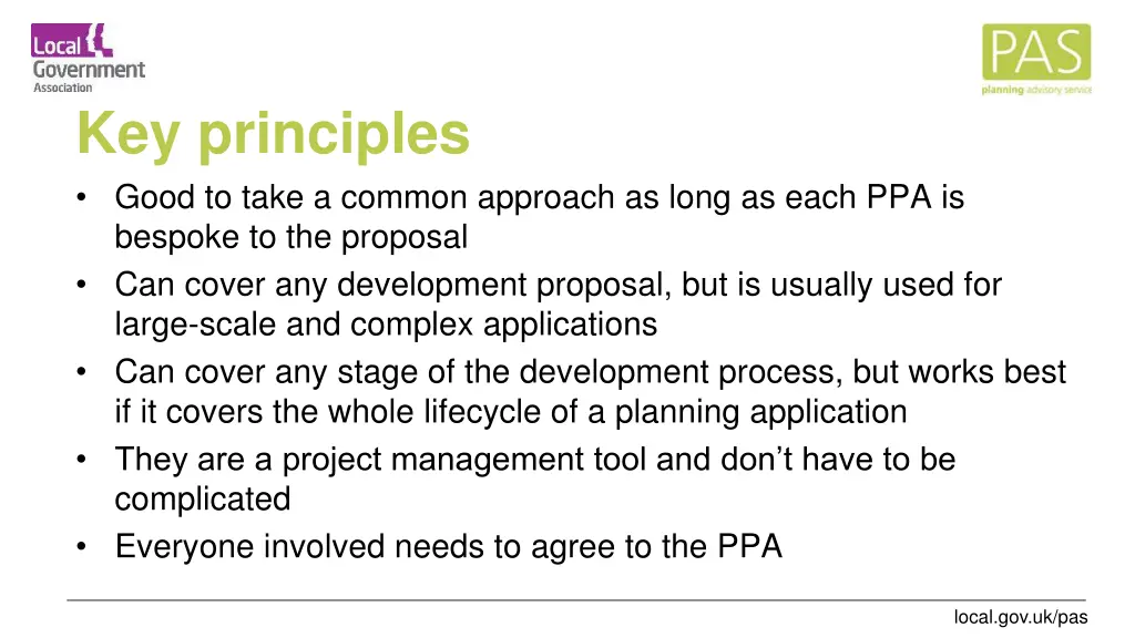 key principles good to take a common approach